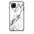 Silicone Frame Fashionable Pattern Mirror Case Cover for Samsung Galaxy A42 5G White