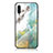 Silicone Frame Fashionable Pattern Mirror Case Cover for Samsung Galaxy A50