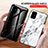 Silicone Frame Fashionable Pattern Mirror Case Cover for Samsung Galaxy A51 4G