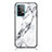 Silicone Frame Fashionable Pattern Mirror Case Cover for Samsung Galaxy A52 5G White