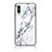 Silicone Frame Fashionable Pattern Mirror Case Cover for Samsung Galaxy A60 White