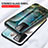 Silicone Frame Fashionable Pattern Mirror Case Cover for Samsung Galaxy A72 4G