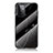 Silicone Frame Fashionable Pattern Mirror Case Cover for Samsung Galaxy A72 4G Black