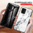 Silicone Frame Fashionable Pattern Mirror Case Cover for Samsung Galaxy A91