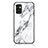 Silicone Frame Fashionable Pattern Mirror Case Cover for Samsung Galaxy F23 5G White