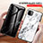 Silicone Frame Fashionable Pattern Mirror Case Cover for Samsung Galaxy F42 5G