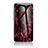 Silicone Frame Fashionable Pattern Mirror Case Cover for Samsung Galaxy M01s Red