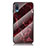 Silicone Frame Fashionable Pattern Mirror Case Cover for Samsung Galaxy M02 Red