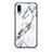 Silicone Frame Fashionable Pattern Mirror Case Cover for Samsung Galaxy M02 White