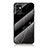 Silicone Frame Fashionable Pattern Mirror Case Cover for Samsung Galaxy M23 5G Black