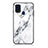 Silicone Frame Fashionable Pattern Mirror Case Cover for Samsung Galaxy M31 White