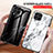 Silicone Frame Fashionable Pattern Mirror Case Cover for Samsung Galaxy M33 5G