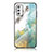 Silicone Frame Fashionable Pattern Mirror Case Cover for Samsung Galaxy M52 5G