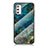 Silicone Frame Fashionable Pattern Mirror Case Cover for Samsung Galaxy M52 5G