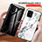 Silicone Frame Fashionable Pattern Mirror Case Cover for Samsung Galaxy M80S