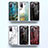 Silicone Frame Fashionable Pattern Mirror Case Cover for Samsung Galaxy S20 FE (2022) 5G