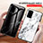 Silicone Frame Fashionable Pattern Mirror Case Cover for Samsung Galaxy S20 Plus