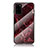 Silicone Frame Fashionable Pattern Mirror Case Cover for Samsung Galaxy S20 Plus Red