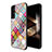 Silicone Frame Fashionable Pattern Mirror Case Cover for Samsung Galaxy S24 5G