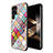 Silicone Frame Fashionable Pattern Mirror Case Cover for Samsung Galaxy S24 Ultra 5G