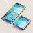 Silicone Frame Fashionable Pattern Mirror Case Cover for Samsung Galaxy Z Flip