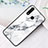 Silicone Frame Fashionable Pattern Mirror Case Cover for Vivo iQOO U3 4G