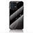 Silicone Frame Fashionable Pattern Mirror Case Cover for Vivo V23 Pro 5G Black