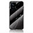 Silicone Frame Fashionable Pattern Mirror Case Cover for Vivo X70 Pro 5G Black
