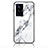 Silicone Frame Fashionable Pattern Mirror Case Cover for Vivo X70 Pro 5G White