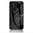 Silicone Frame Fashionable Pattern Mirror Case Cover for Vivo Y02 Black