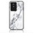 Silicone Frame Fashionable Pattern Mirror Case Cover for Vivo Y02A White