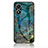 Silicone Frame Fashionable Pattern Mirror Case Cover for Vivo Y02S