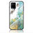 Silicone Frame Fashionable Pattern Mirror Case Cover for Vivo Y21 Green