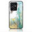 Silicone Frame Fashionable Pattern Mirror Case Cover for Vivo Y22