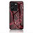 Silicone Frame Fashionable Pattern Mirror Case Cover for Vivo Y35 4G