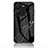 Silicone Frame Fashionable Pattern Mirror Case Cover for Vivo Y35 4G Black