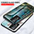 Silicone Frame Fashionable Pattern Mirror Case Cover for Vivo Y74s 5G