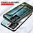 Silicone Frame Fashionable Pattern Mirror Case Cover for Vivo Y76s 5G