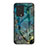 Silicone Frame Fashionable Pattern Mirror Case Cover for Xiaomi Black Shark 5 5G Blue