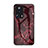 Silicone Frame Fashionable Pattern Mirror Case Cover for Xiaomi Civi 2 5G Red