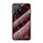 Silicone Frame Fashionable Pattern Mirror Case Cover for Xiaomi Mi 11T 5G Red