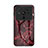 Silicone Frame Fashionable Pattern Mirror Case Cover for Xiaomi Mi 12 Ultra 5G Red