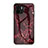 Silicone Frame Fashionable Pattern Mirror Case Cover for Xiaomi Poco C50 Red