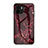 Silicone Frame Fashionable Pattern Mirror Case Cover for Xiaomi Poco C51 Red