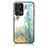 Silicone Frame Fashionable Pattern Mirror Case Cover for Xiaomi Poco F5 5G Green