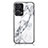 Silicone Frame Fashionable Pattern Mirror Case Cover for Xiaomi Poco F5 5G White