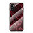 Silicone Frame Fashionable Pattern Mirror Case Cover for Xiaomi POCO M3 Pro 5G Red