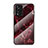 Silicone Frame Fashionable Pattern Mirror Case Cover for Xiaomi Poco M4 Pro 5G Red