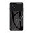 Silicone Frame Fashionable Pattern Mirror Case Cover for Xiaomi Poco M5 4G Black