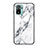 Silicone Frame Fashionable Pattern Mirror Case Cover for Xiaomi Poco M5S White
